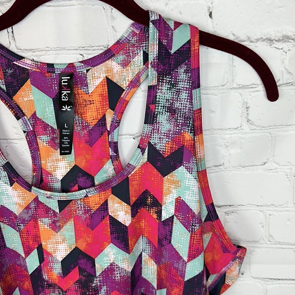 Lukka Racerback Multicolor Tank Size Large - Picture 3 of 5
